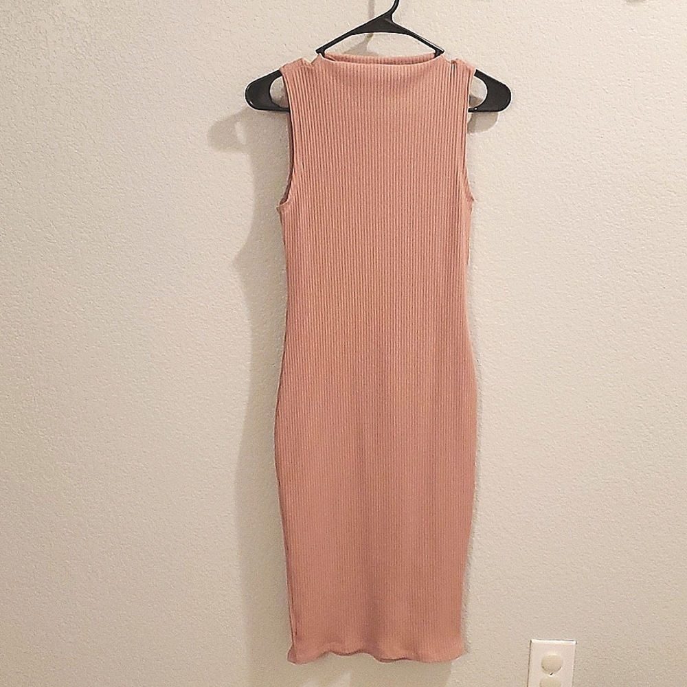 Peach bodycon dress by Iris